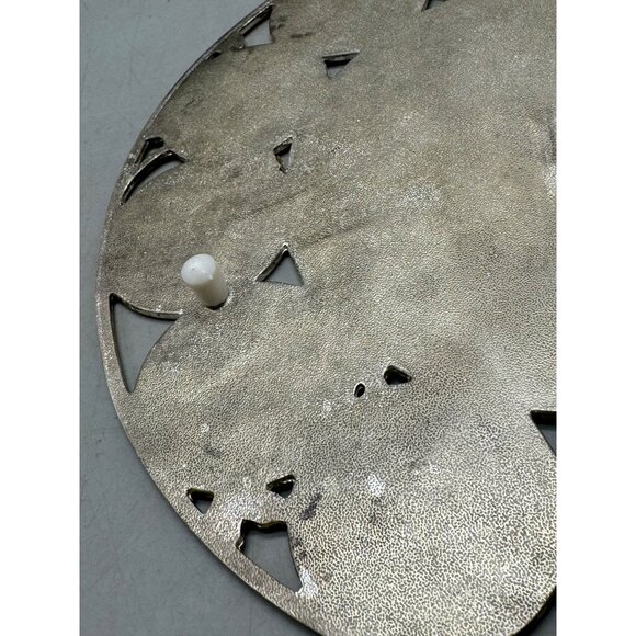 The Twelve Days of Christmas Silver Plated Trivet 8" embossed plastic feet cover - Picture 9 of 10